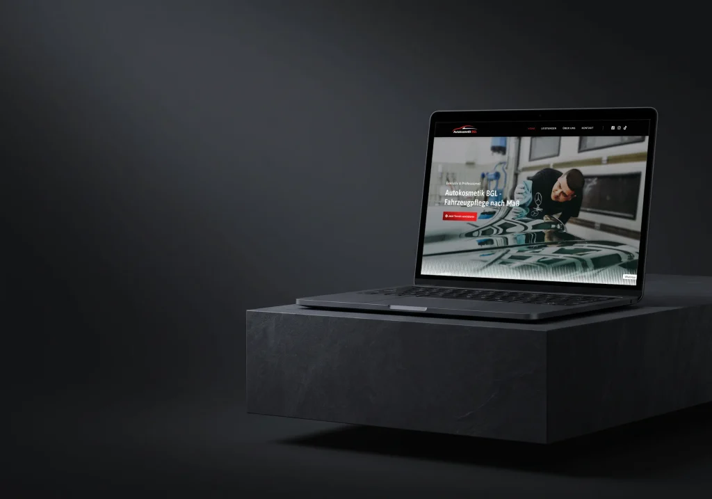 Responsive Website für Fahrzeugaufbereitung