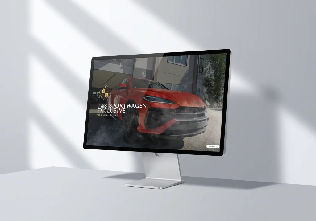 Website für einen Autohandel